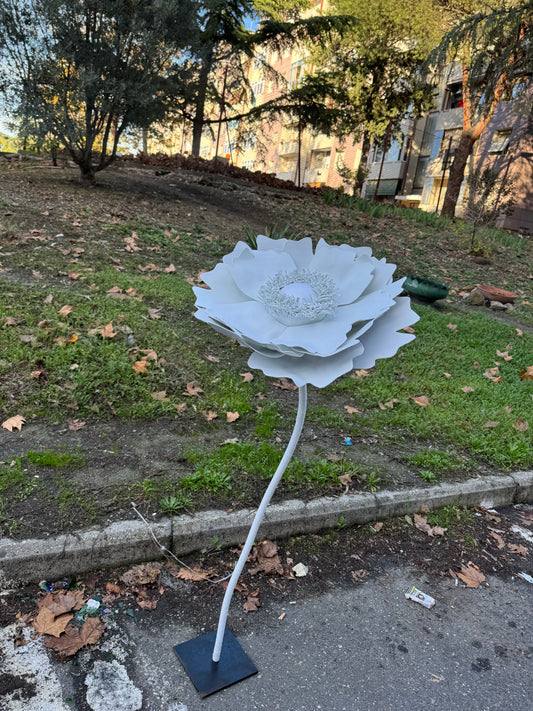 Fiorellone peonia bianca classica- mammona handmade