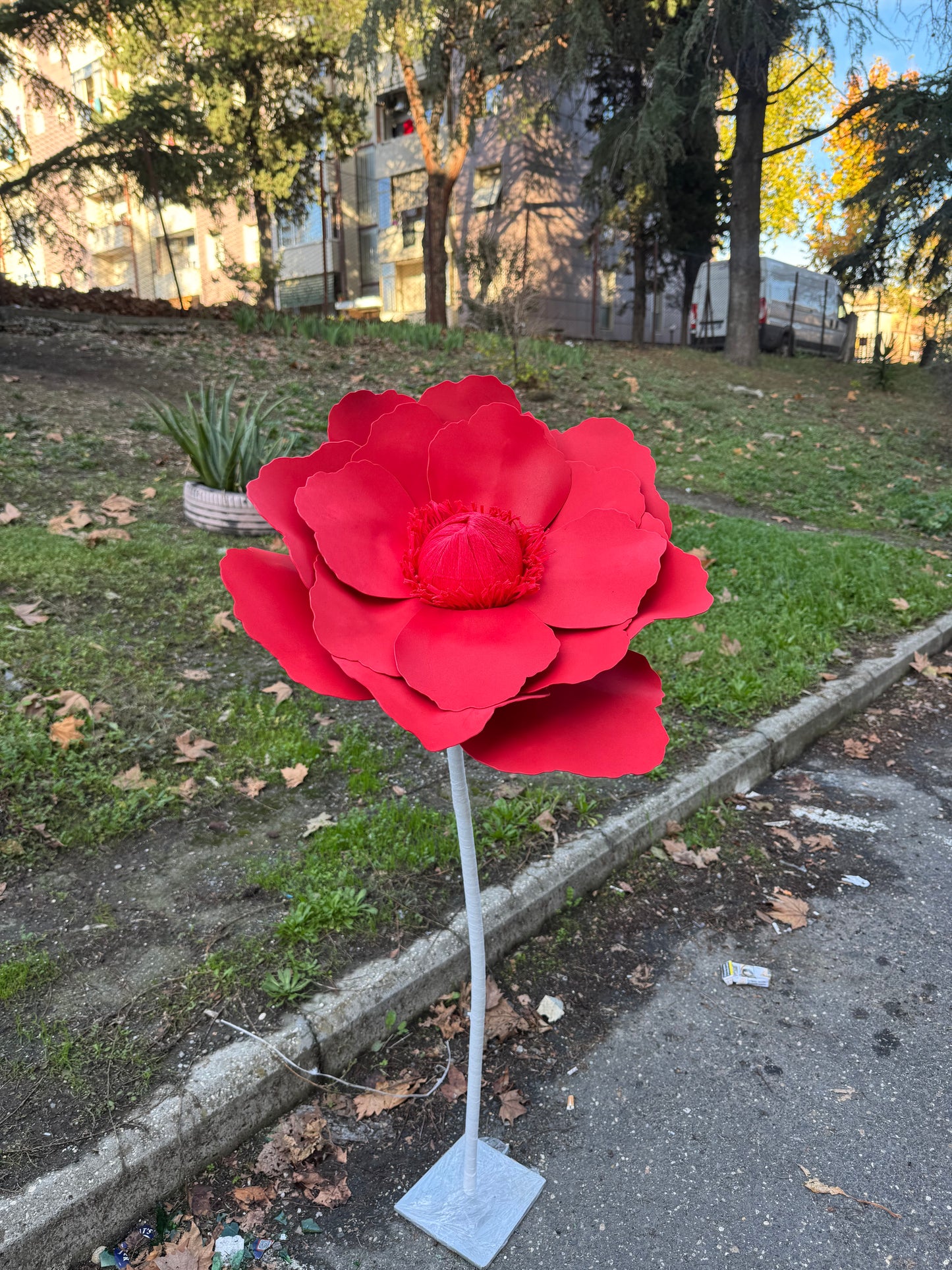 Fiorellone peonia rossa - mammona handmade