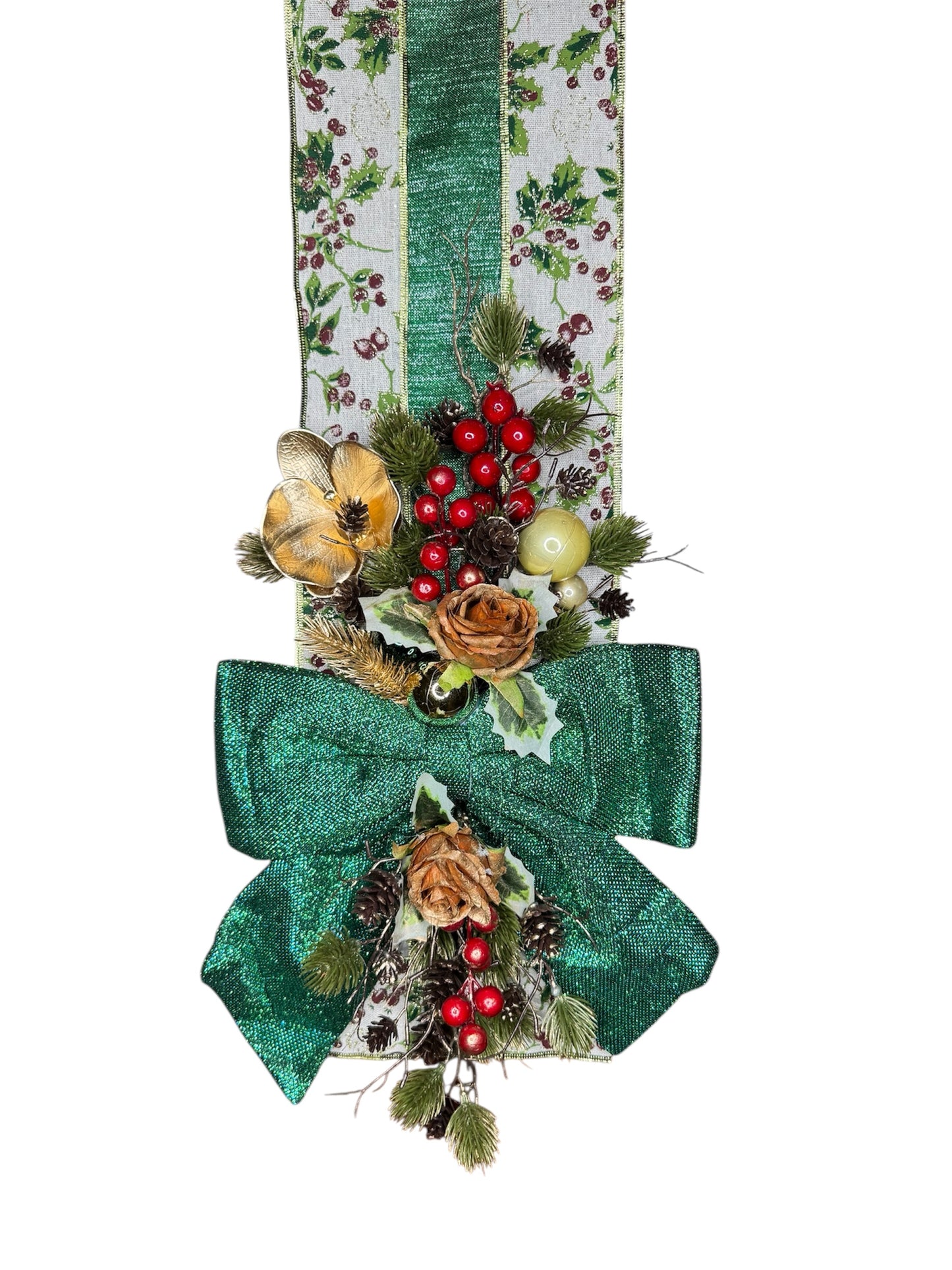 Fascione Natalizio Verde Smeraldo - Edizione Speciale Mammona Handmade