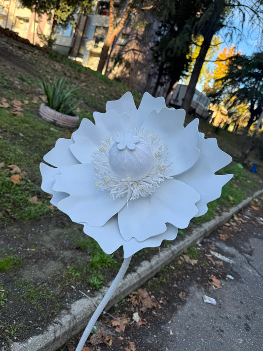 Fiorellone peonia Bianca - mammona handmade