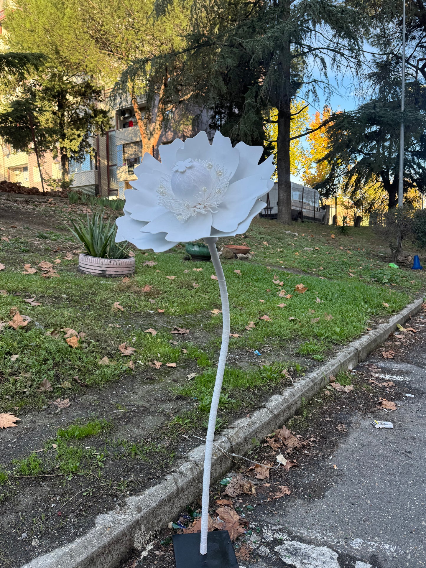 Fiorellone peonia Bianca - mammona handmade