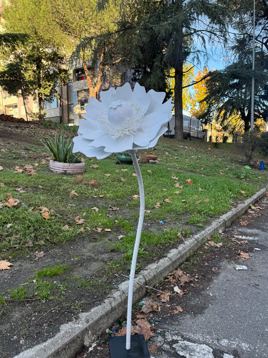 Fiorellone peonia Bianca - mammona handmade