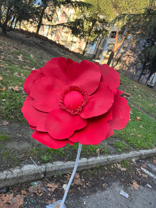 Fiorellone peonia rossa- mammona handmade