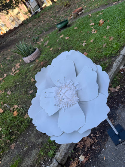 Fiorellone Dahlia bianca - mammona handmade