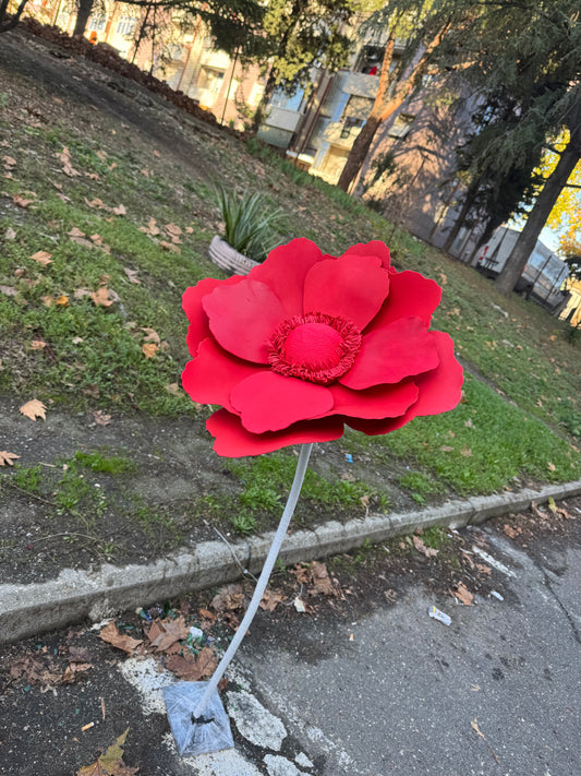 Fiorellone Papavero rosso- mammona handmade