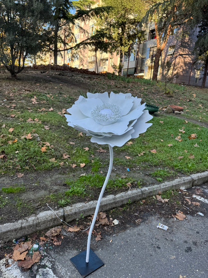 Fiorellone peonia bianca classica- mammona handmade