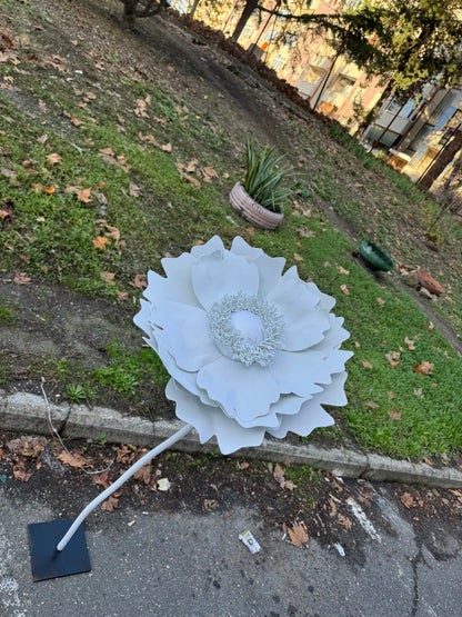 Fiorellone peonia bianca classica- mammona handmade