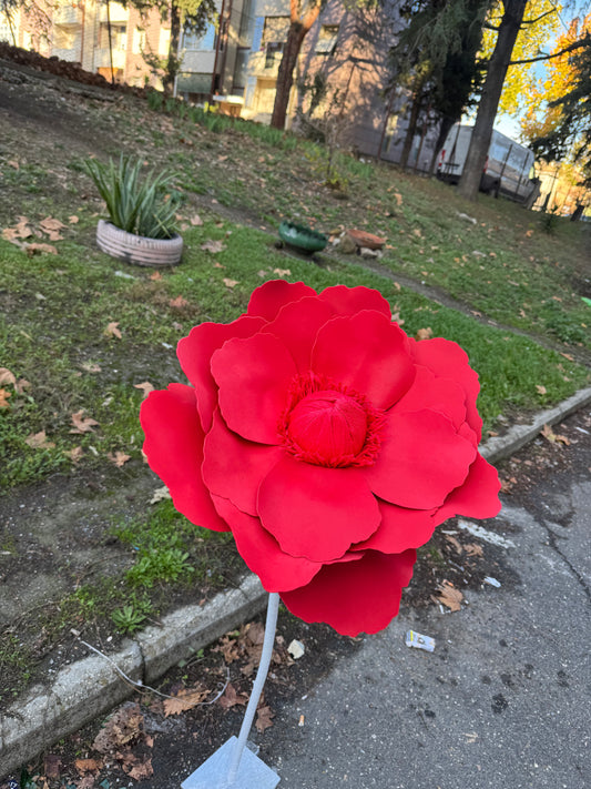 Fiorellone peonia rossa - mammona handmade