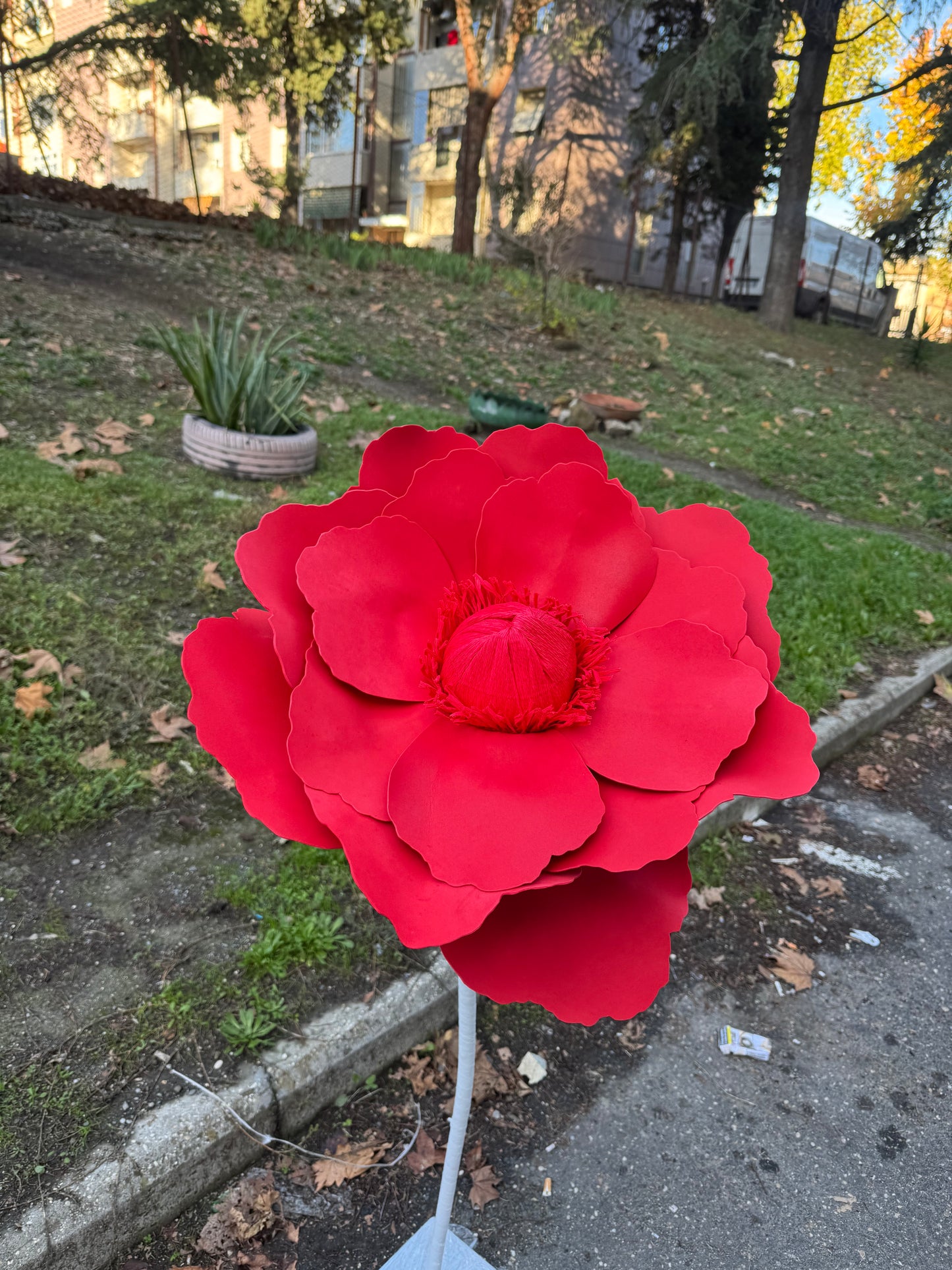 Fiorellone peonia rossa - mammona handmade