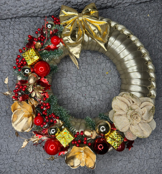 Ghirlanda Oro & Rosso - Collezione Mammona Handmade