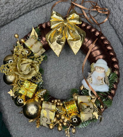 Ghirlanda "Golden Winter Bronze" - Handmade by Mammona