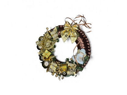 Ghirlanda "Golden Winter Bronze" - Handmade by Mammona