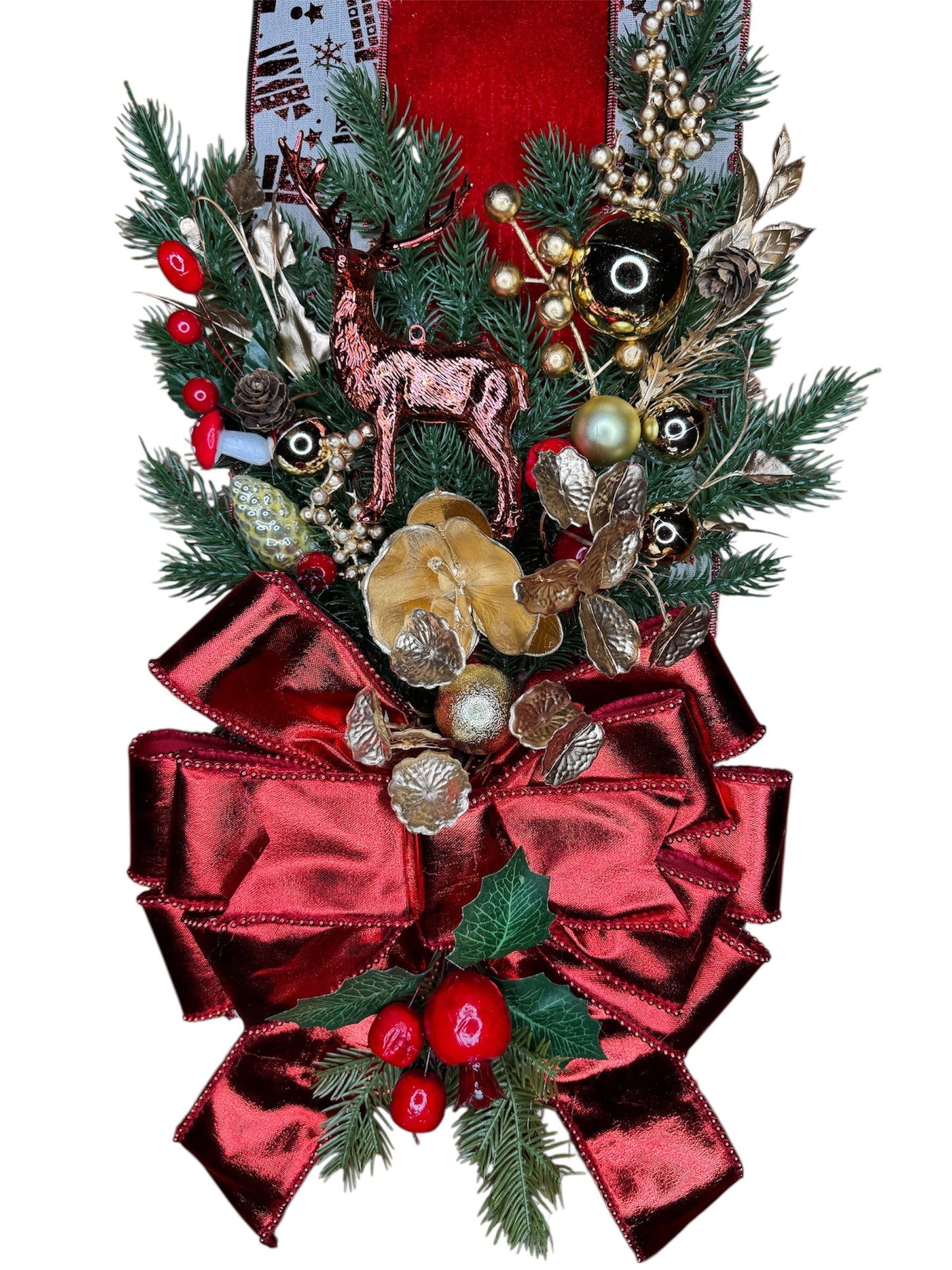 Fascio Natalizio “RED DEER” Artigianale