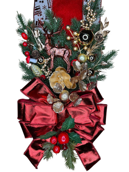 Fascio Natalizio “RED DEER” Artigianale