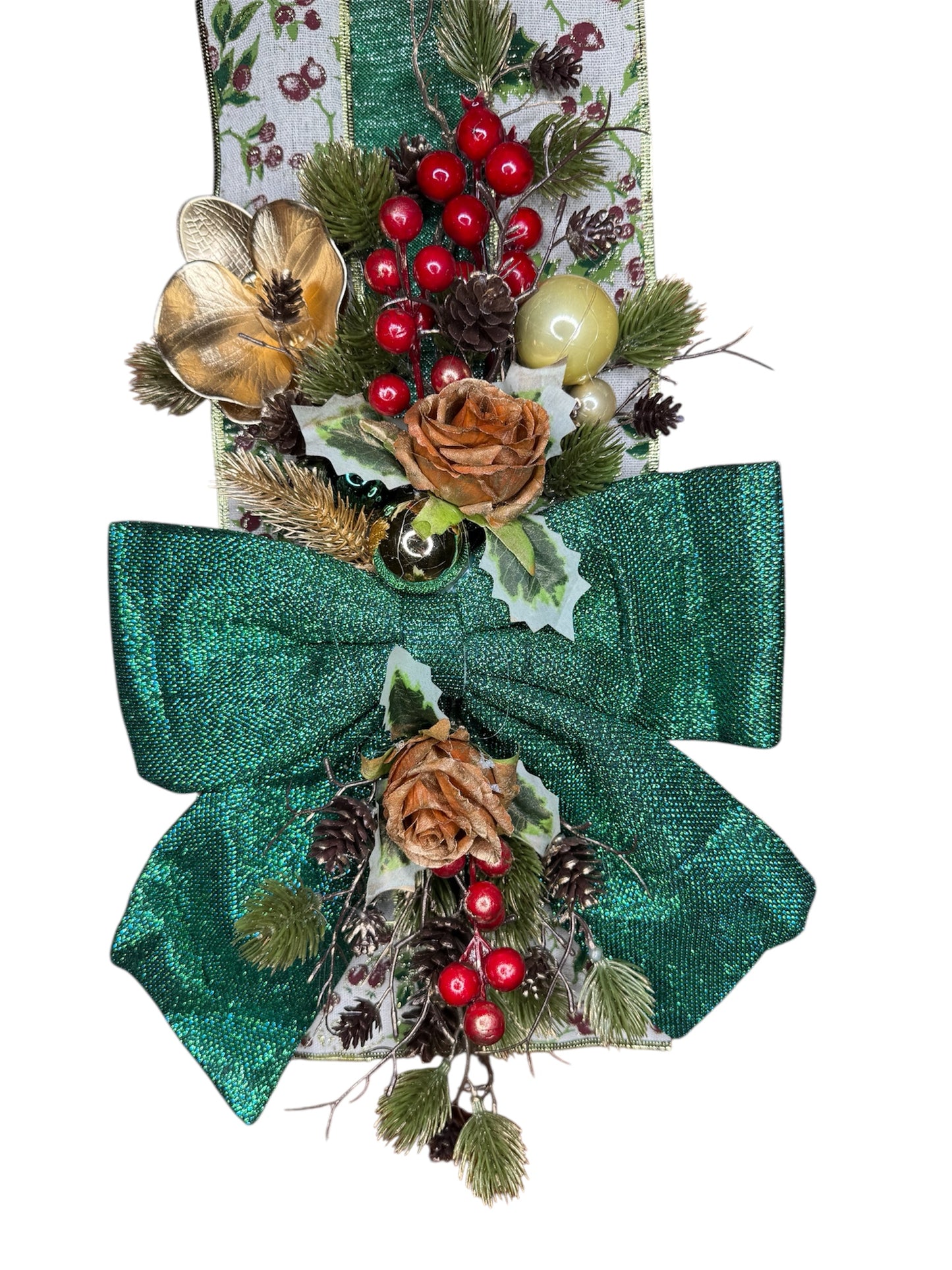 Fascione Natalizio Verde Smeraldo - Edizione Speciale Mammona Handmade