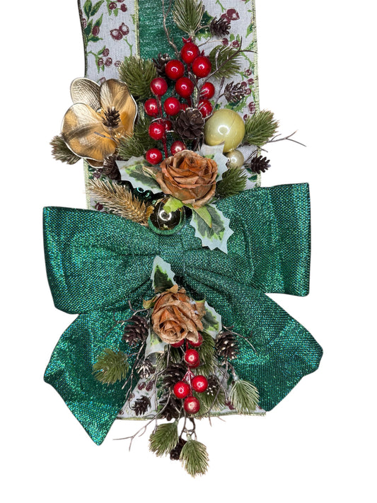 Fascione Natalizio Verde Smeraldo - Edizione Speciale Mammona Handmade