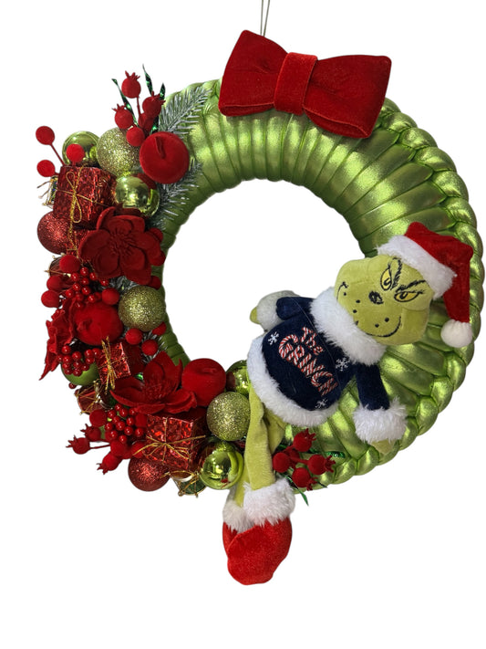 Ghirlanda "Grinch Deluxe Edition" - Pezzo Unico Handmade by Mammona